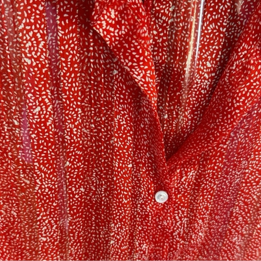 Nwot - Bucket List Shimmery Butterfly Button Down… - image 4